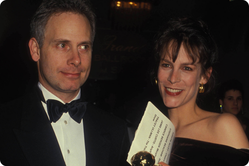 Джейми Ли Кертис и Кристофер Гест, 1990 год